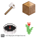 Minecraft Forest Loot Chest 10cm 1:1 Repliken