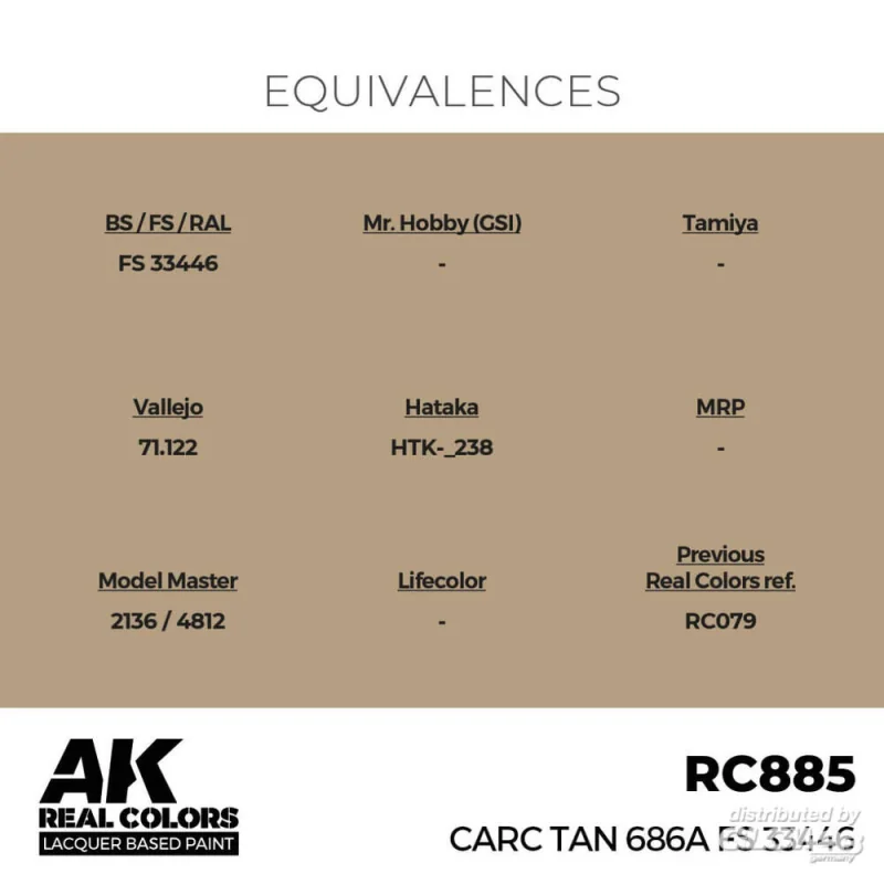 CARC Tan 686A FS 33446 17 ml. Modellbau-Acrylfarbe