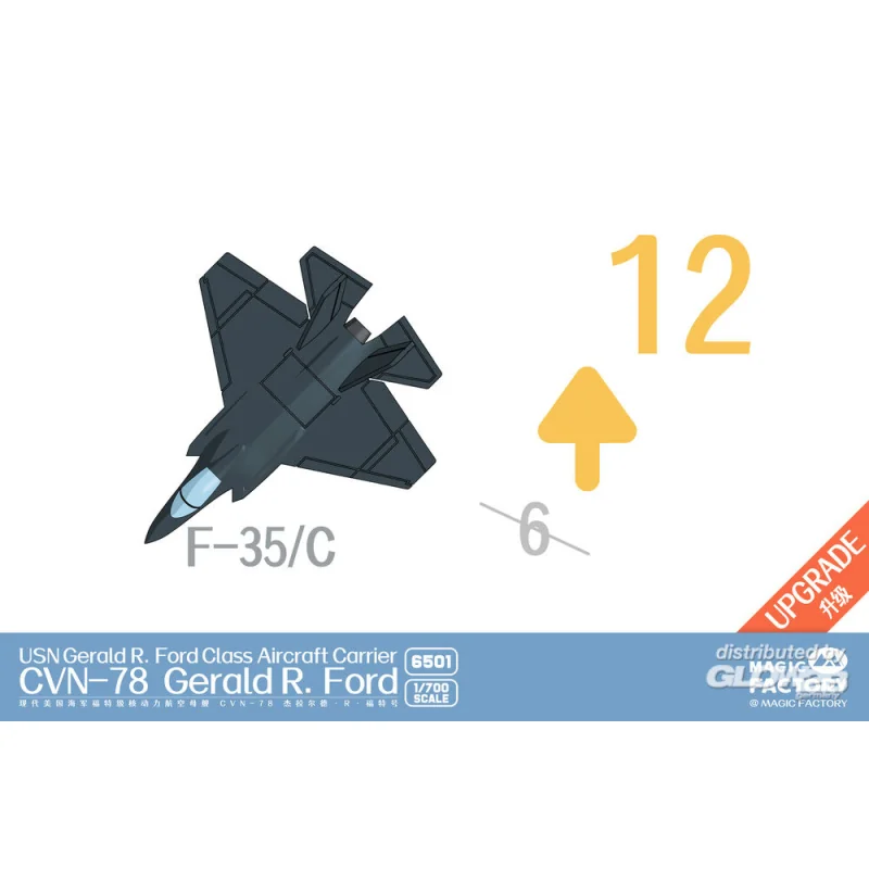 4715830235 US Navy Gerald R. Ford-class Aircraft Carrier- USS Gerald R. Ford CVN-78 (Upgraded Version)