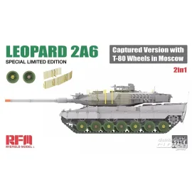 Leopard 2A6 Captured Version with T-80 Wheels in Moscow 2 in 1 Limited Edition Modellbausatz 