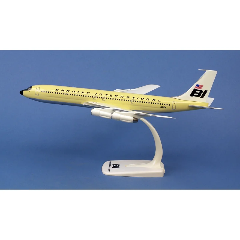 Braniff International Boeing 707-320 -' Solid beige N7104 Miniatur 