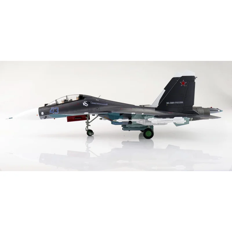 Su-30SM Flanker C Blue 43 Russian Navy Aviation Saki Airbase 2016 Miniatur-Flugzeug