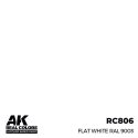 AK INTERACTIVE: Real Colors Flat White RAL 9003 17 ml. Modellbau-Acrylfarbe