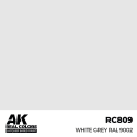 AK INTERACTIVE: Real Colors White Grey RAL 9002 17 ml. Modellbau-Acrylfarbe