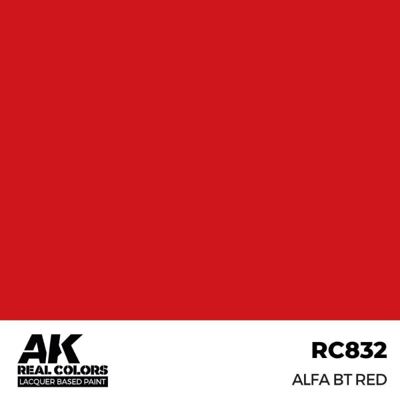 AK INTERACTIVE: Real Colors Alfa BT Red 17 ml, Modellbau-Acrylfarbe