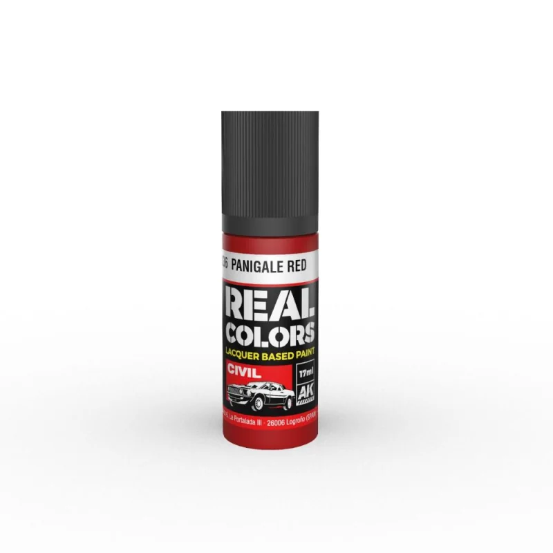 AK INTERACTIVE: Real Colors Panigale Red 17 ml. Modellbau-Farbe 