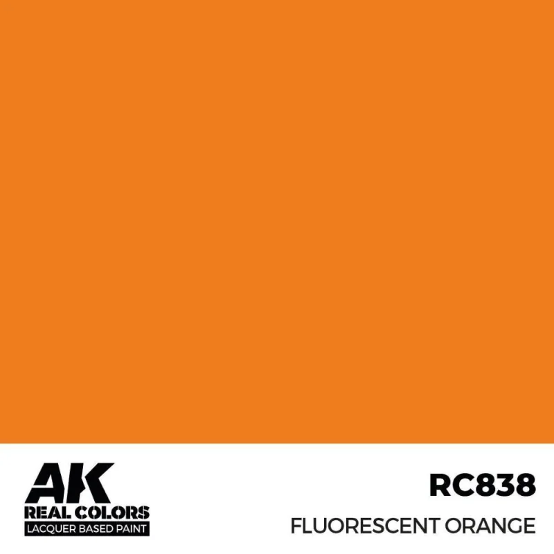 AK INTERACTIVE: Real Colors Fluorescent Orange 17 ml. Modellbau-Acrylfarbe