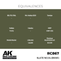 AK INTERACTIVE: Real Colors Slate No.34 (BS381) 17 ml. AK Interactive