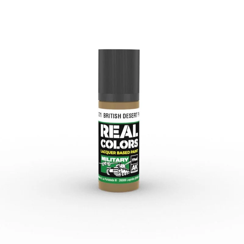 AK INTERACTIVE: Real Colors Bristish Desert Pink ZI 17 ml. Modellbau-Farbe 