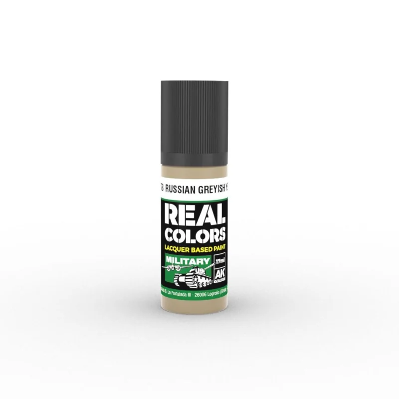 AK INTERACTIVE: Real Colors Russian Greyish Yellow 17 ml. Modellbau-Farbe 