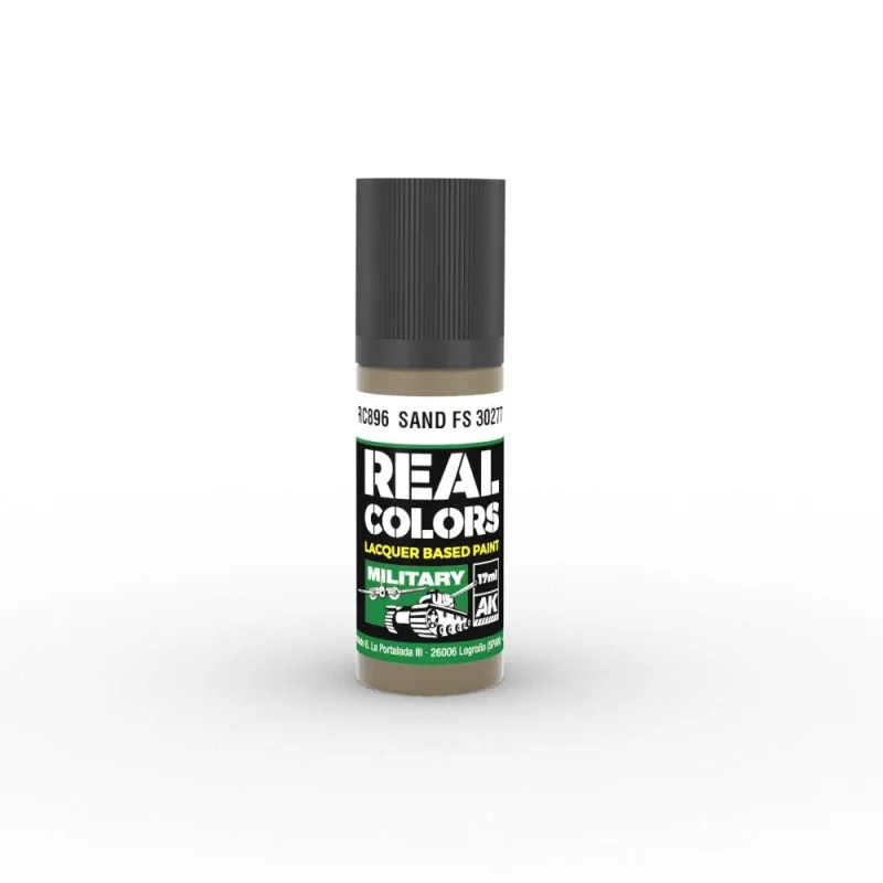 AK INTERACTIVE: Real Colors Sand FS 30277 17 ml. Modellbau-Farbe 