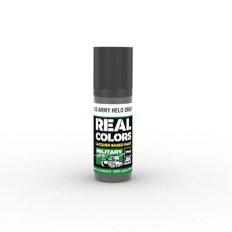 AK INTERACTIVE: Real Colors US Army Helo Drab FS 34031 17 ml. Modellbau-Farbe 