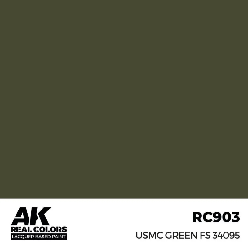 AK INTERACTIVE: Real Colors USMC Green FS 34095 17 ml. Modellbau-Acrylfarbe