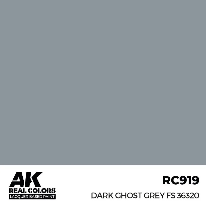 AK INTERACTIVE: Real Colors Dark Ghost Grey FS 36320 17 ml. Modellbau-Acrylfarbe