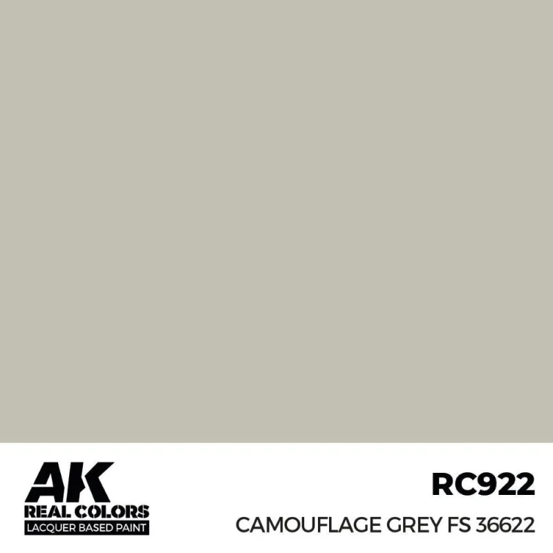 AK INTERACTIVE: Real Colors Camouflage Grey FS 36622 17 ml. Modellbau-Acrylfarbe