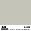 AK INTERACTIVE: Real Colors RAF Light Aircraft Grey BS381C/627 17 ml. Modellbau-Acrylfarbe