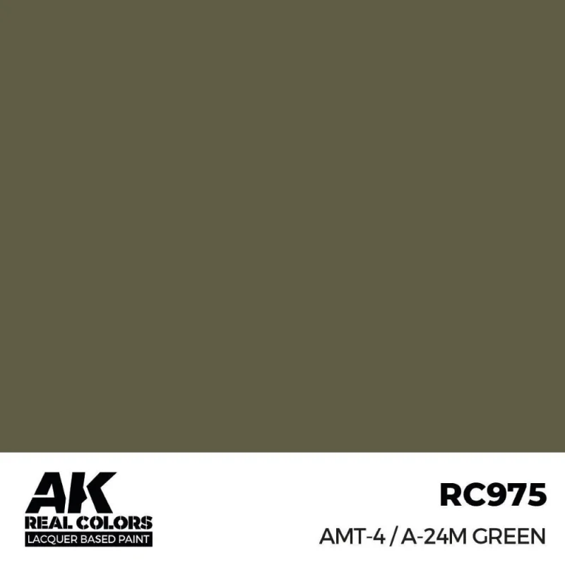 AK INTERACTIVE: Real Colors AMT-4 / A-24M Green 17 ml. Modellbau-Acrylfarbe