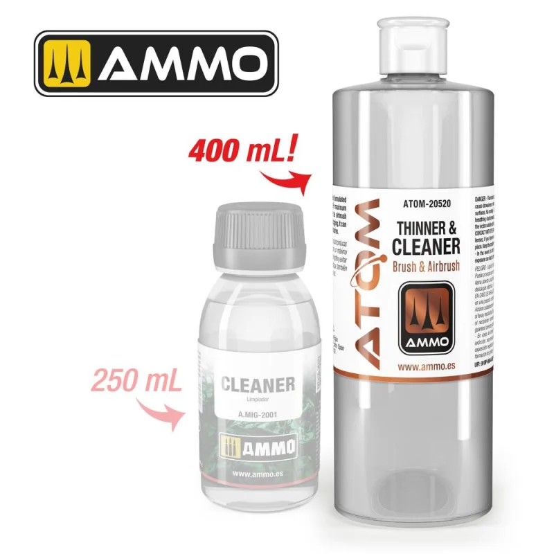 Ammo of Mig ATOM Thinner and Cleaner (400ml) Verdünner