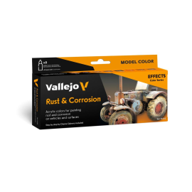 Vallejo 8 colors 18 ml set Rust & Corrossion by Chema Cabrero Modellbau-Farbe 