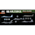 AK INTERACTIVE: Real Colors US Air Force & ANG Modern Aircraft Colors SET Modellbau-Acrylfarbe