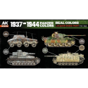 AK INTERACTIVE: Real Colors 1937-1944 Panzer Colors SET Modellbau-Acrylfarbe