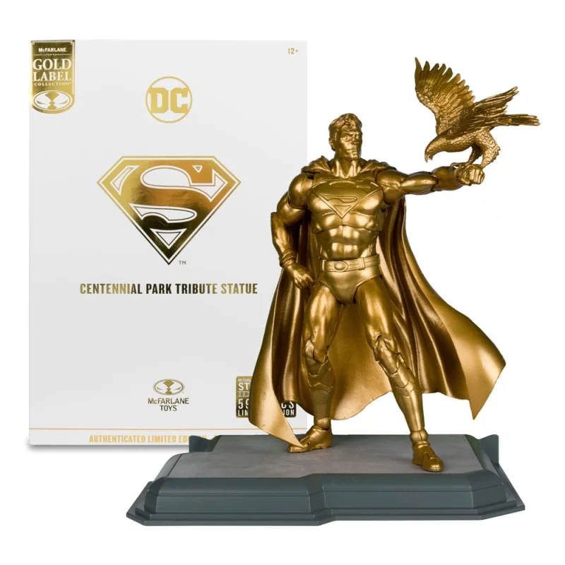 MCF17289 DC Multiverse Superman Figure (Centennial Park Tribute Statue) Gold Label 18 cm