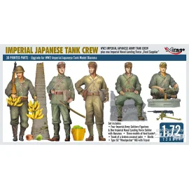 WW2 IMPERIAL JAPANESE TANK CREW + one Imperial Naval Landing Force Food Supplier Modellbausatz 