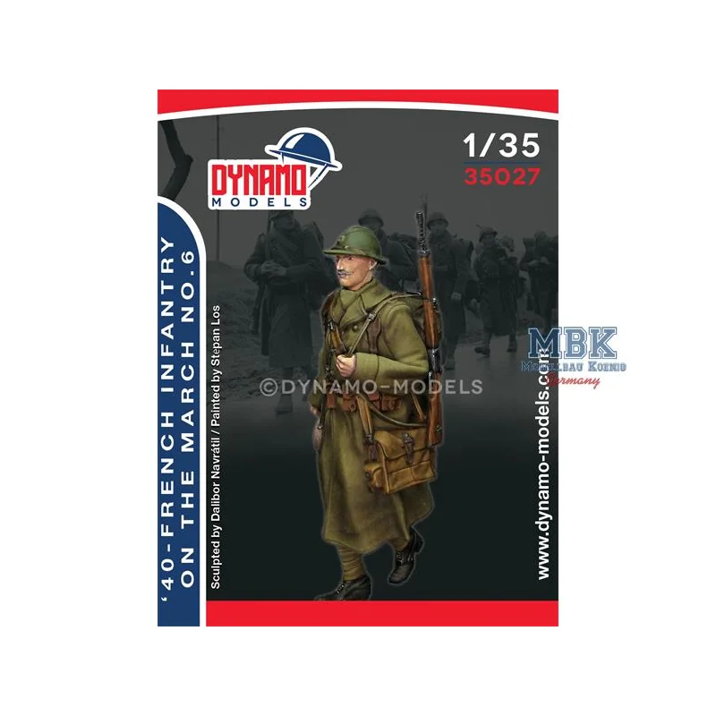 1940 - French infantry on the march 6 Figuren 