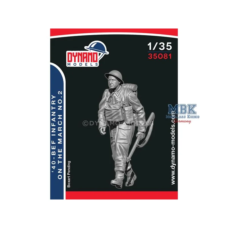 40’ BEF Infantryman Marching No.2 Figuren 