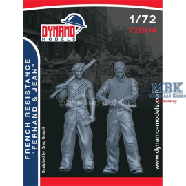 French Resistance Set - Fernand & Jean 1:72 Figuren 