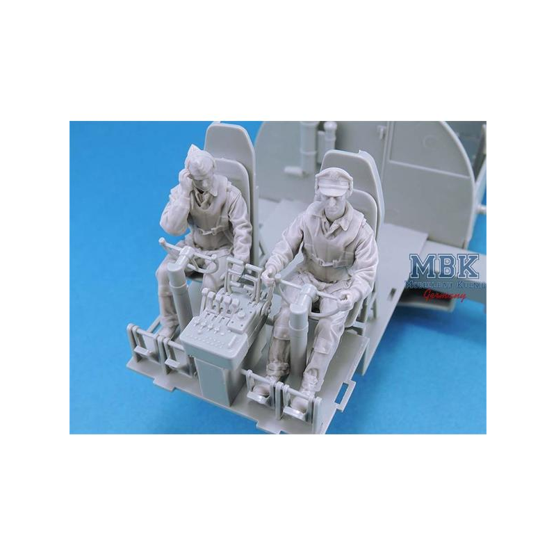 B-25 early Crew Set 5 Figures 1:48 Historische Figuren