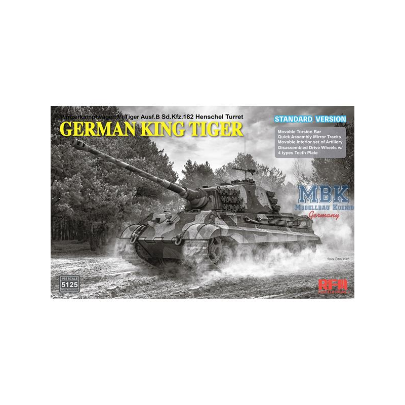 Sd.Kfz.182 Tiger Ausf.B King Tiger (STANDARD V.) Militär Modellbau