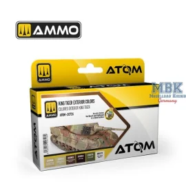 ATOM King Tiger Exterior colors Set Modellbau-Farbe 