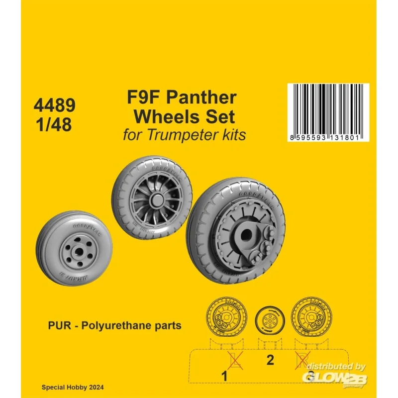 F9F Panther Wheels Set / for Trumpeter kits 