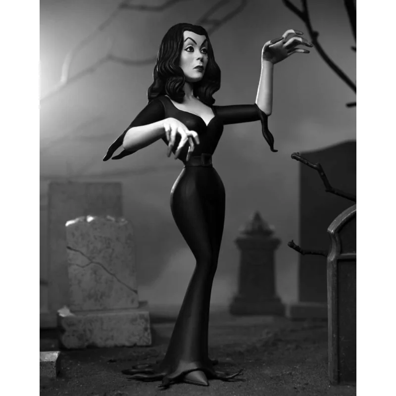 Vampira Toony Terrors Figure Vampira Silver Screen Edition 15 cm Figuren