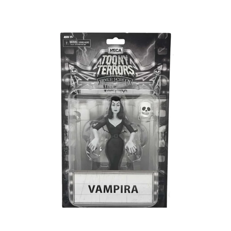 CO-102385 Vampira Toony Terrors Figure Vampira Silver Screen Edition 15 cm