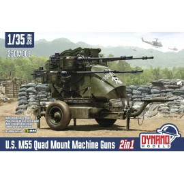 U.S. M55 Quad Mount Machine Guns Modellbausatz 