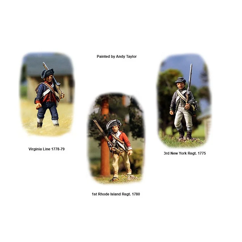 Perry Miniatures – Amerikanischer Unabhängigkeitskrieg, kontinentale Infanterie 1776–1783 Historische Figuren