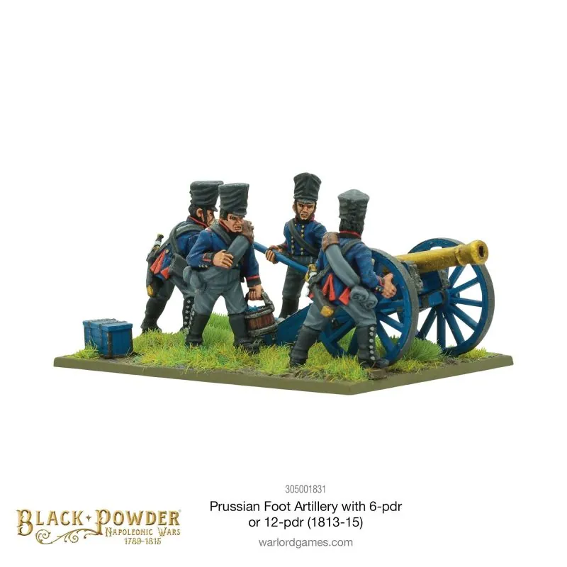 Napoleonic Prussian Foot Artillery with 6- or 12-Pdr (1813-15) Figurenspiel 