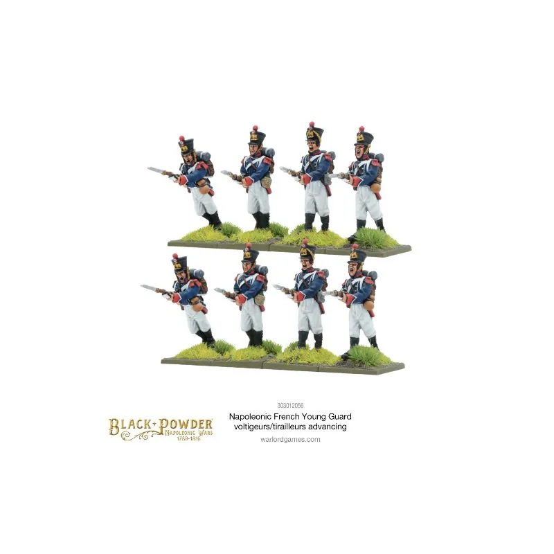 Napoleonic French Young Guard Voltigeurs/Tirailleurs Advancing Figurenspiel 