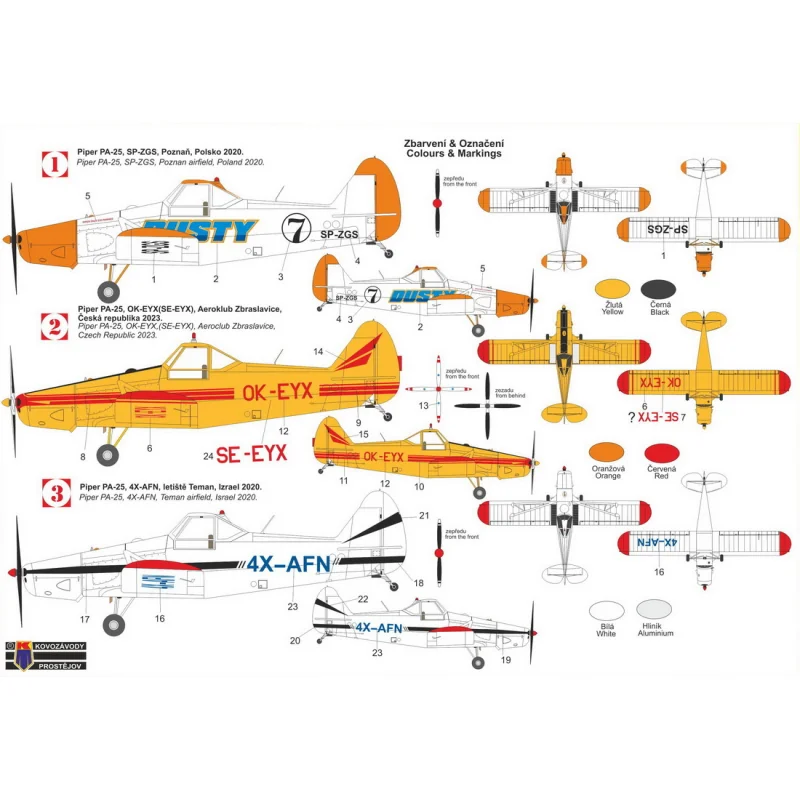 Piper Pa-25 'Pawnee', Pt.1 re-release, new decals Flugzeugmodell