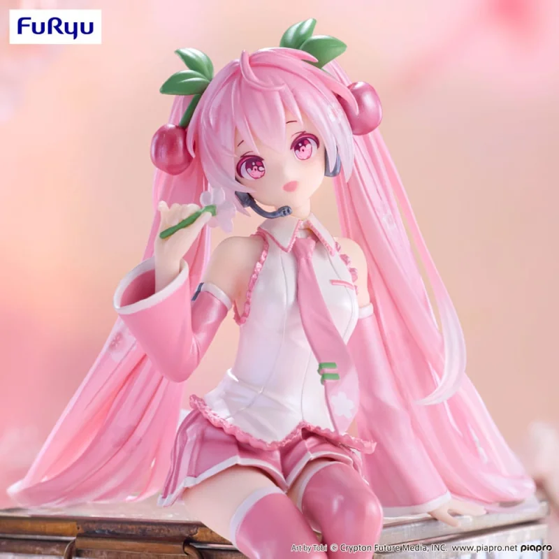 Hatsune Miku PVC Statue Noodle Stopper Sakura Miku 2024 Pearl Color Ver. 15cm Figuren