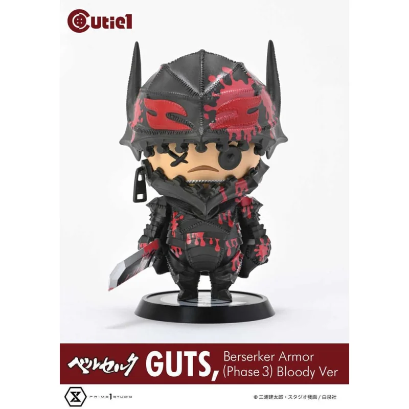 Berserk figure Cutie1 PVC Guts Berserker Armor (Phase 3) Bloody Ver. 12cm