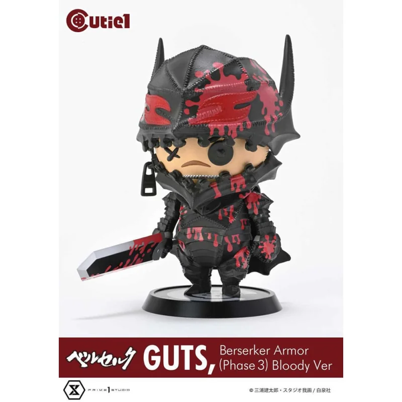 Berserk figure Cutie1 PVC Guts Berserker Armor (Phase 3) Bloody Ver. 12cm