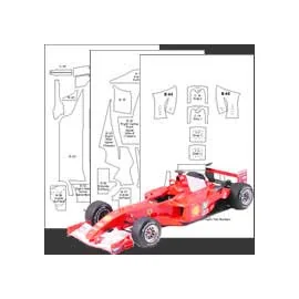 CARBON TEMPLATE FERRARI F1 2000 