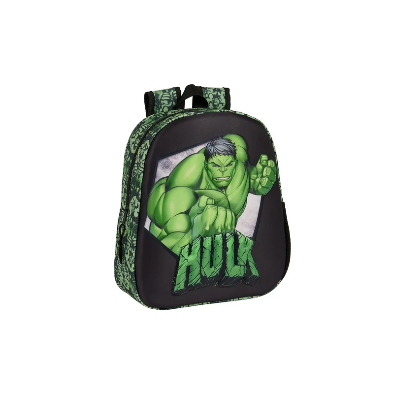 3D Backpack - 33 x 27 x 10 cm - Hulk ™ 