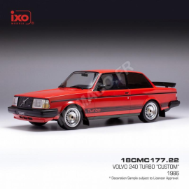 VOLVO 240 TURBO CUSTOM 1987 RED Miniatur 