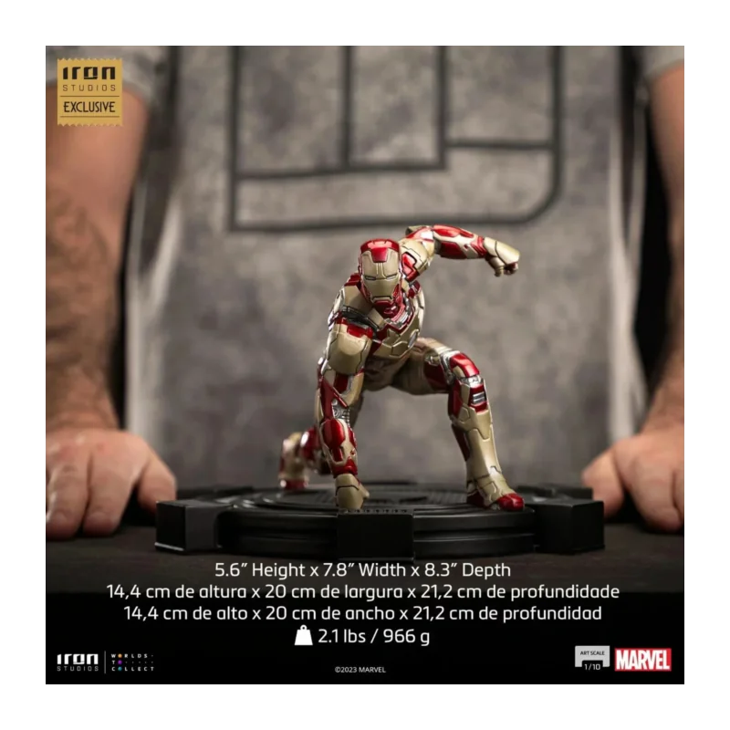 BM-236220 MARVEL - Iron Man Mark XLII - Statue Del. Art Scale 1/10 14cm 2023 CCXP