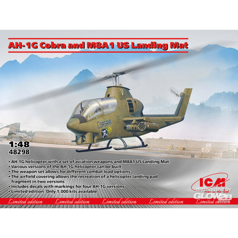 AH-1G Cobra and M8A1 US Landing Mat LIMITED EDITION! Modell 