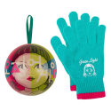 Squid Game tree decoration with children's mittens 